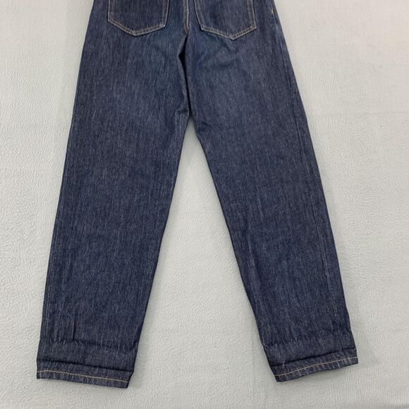 Pomandere Jeans Womens 27 Dark Wash Blue Mom High Rise Straight Leg Cotton Denim - Picture 14 of 15